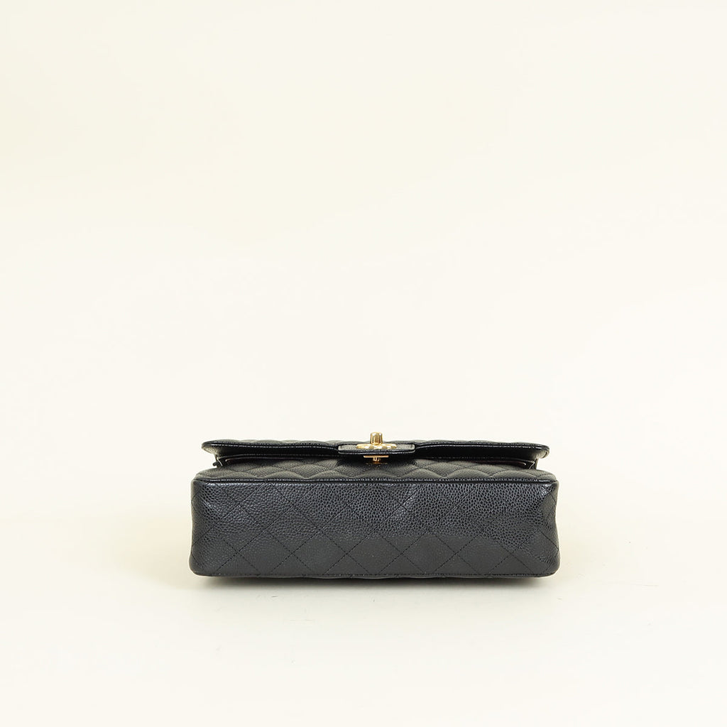 Chanel Black Classic Double Flap Medium Bag