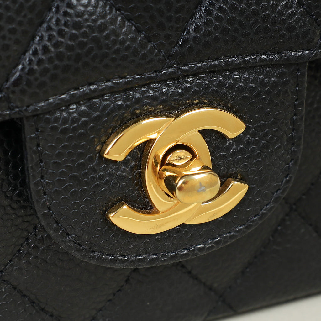 Chanel Black Classic Double Flap Medium Bag