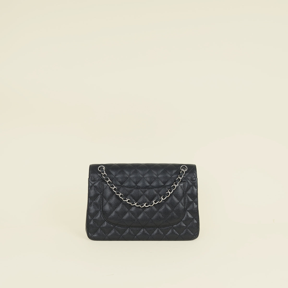 Chanel Black Classic Double Flap Jumbo Bag