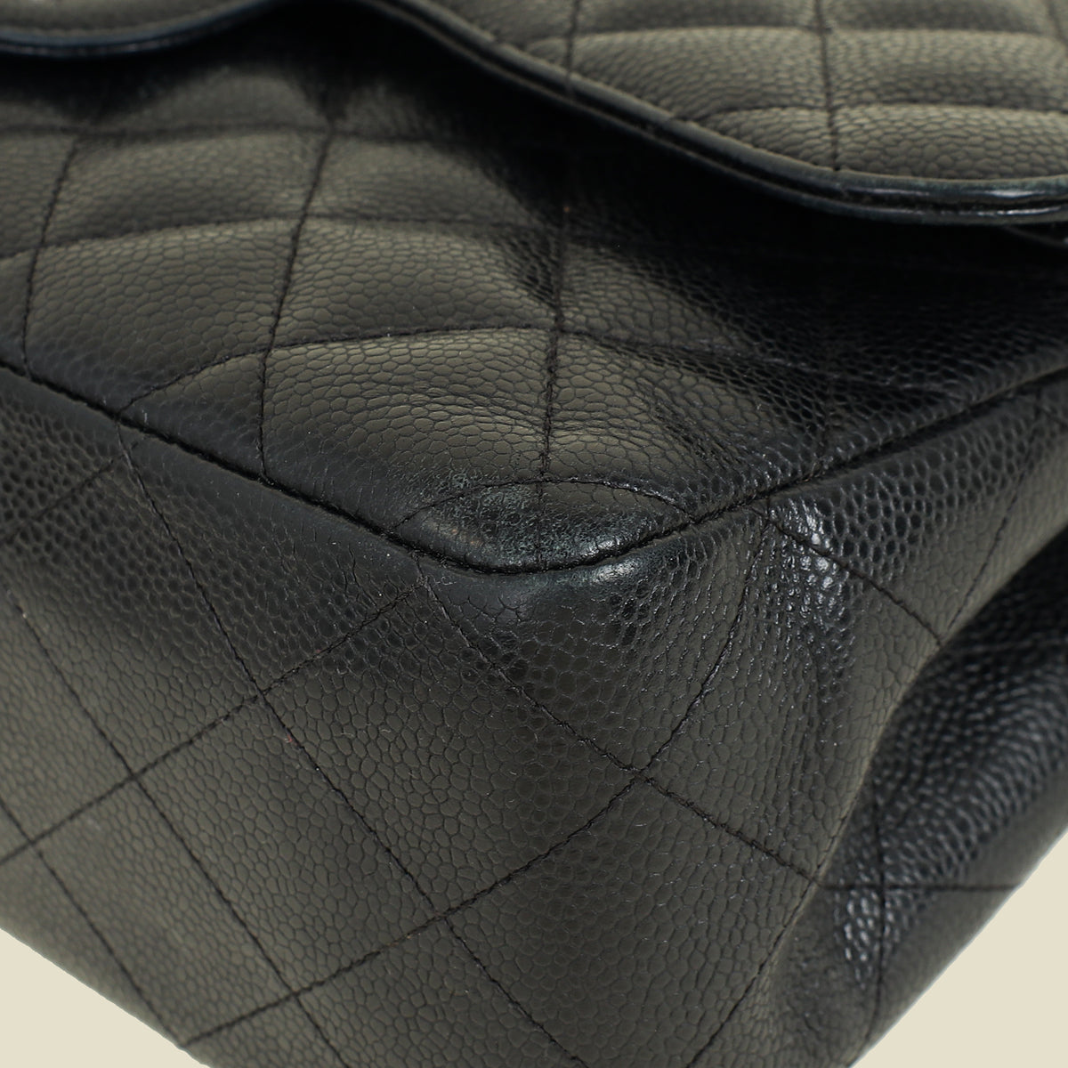 Chanel Black Classic Double Flap Jumbo Bag
