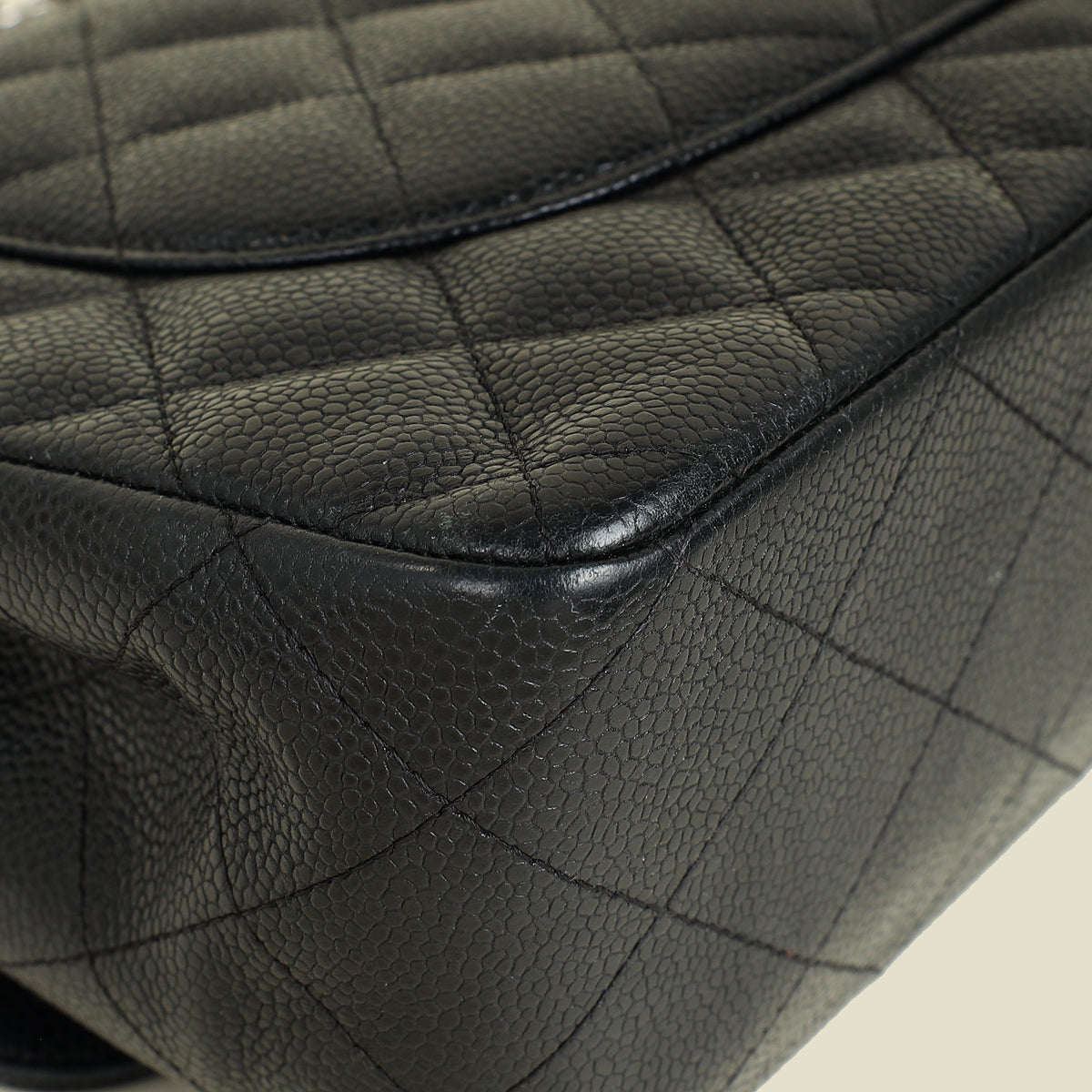 Chanel Black Classic Double Flap Jumbo Bag