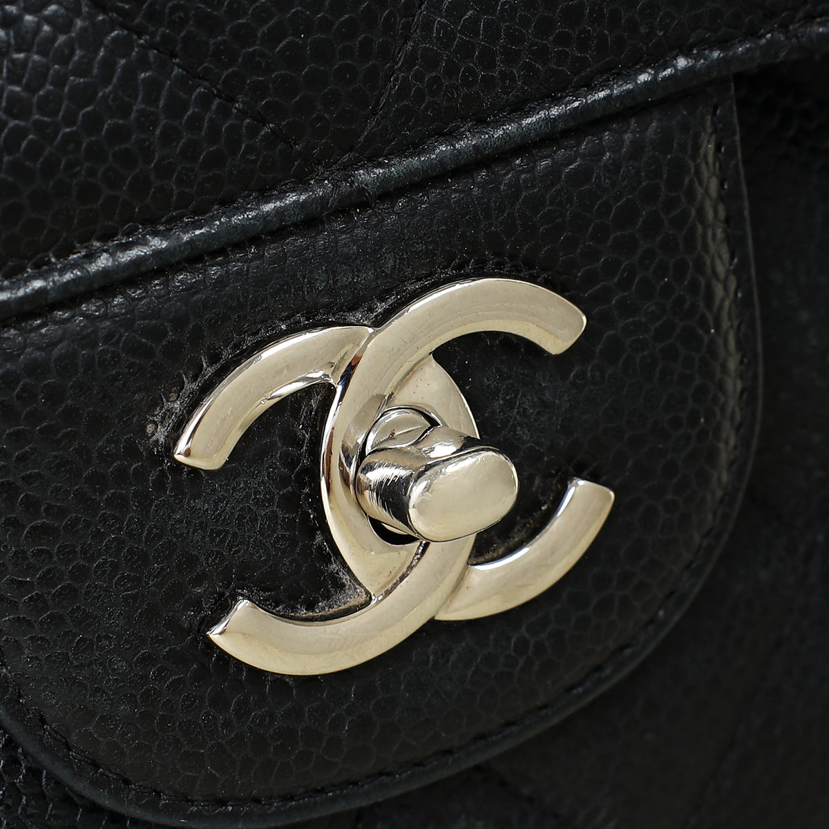 Chanel Black Classic Double Flap Jumbo Bag