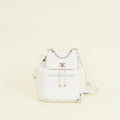 Chanel White CC Business Affinity Backpack Bag