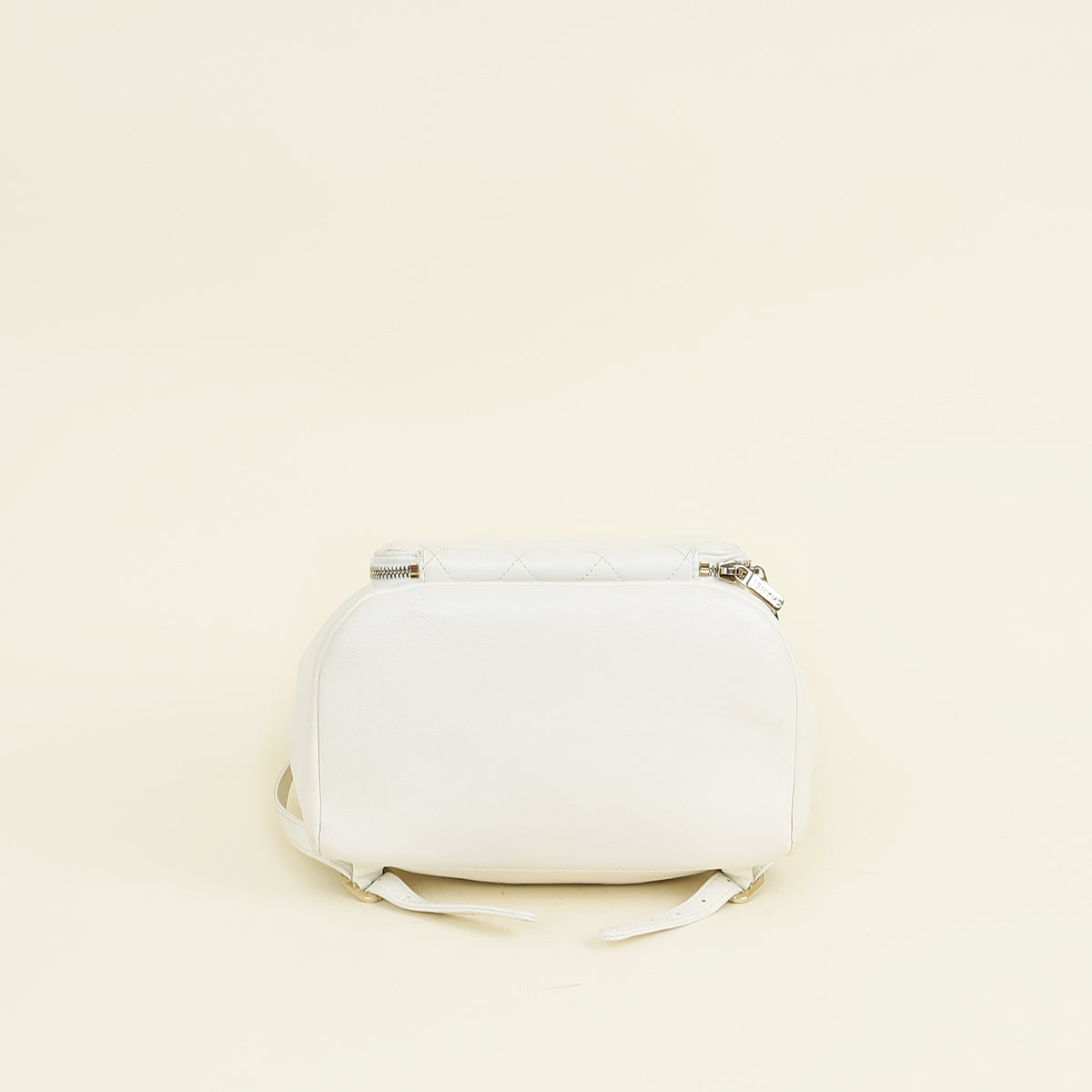 Chanel White CC Business Affinity Backpack Bag