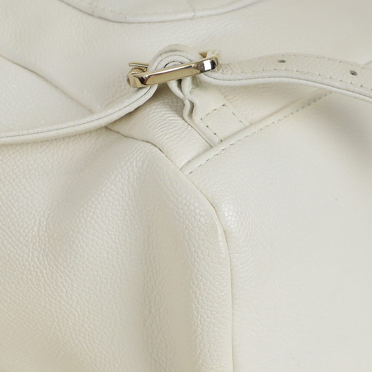 Chanel White CC Business Affinity Backpack Bag