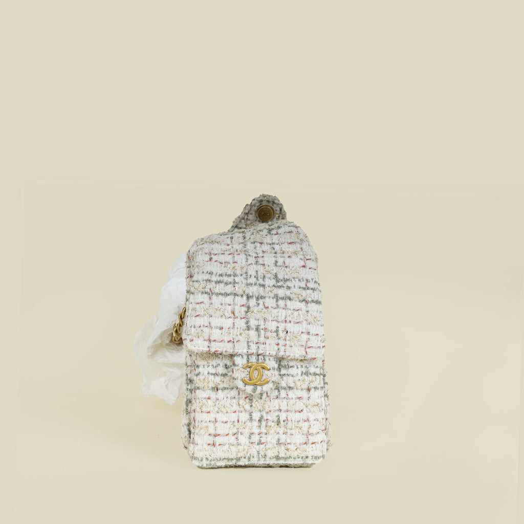 Chanel Tricolor 25 Wool Tweed Small Bag