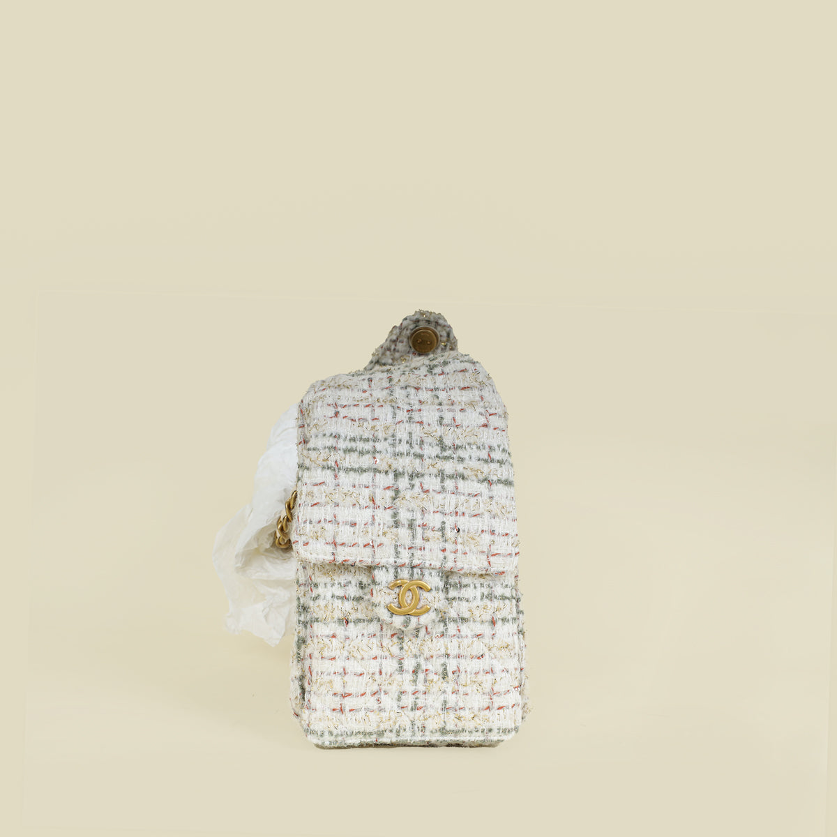 Chanel Tricolor 25 Wool Tweed Small Bag