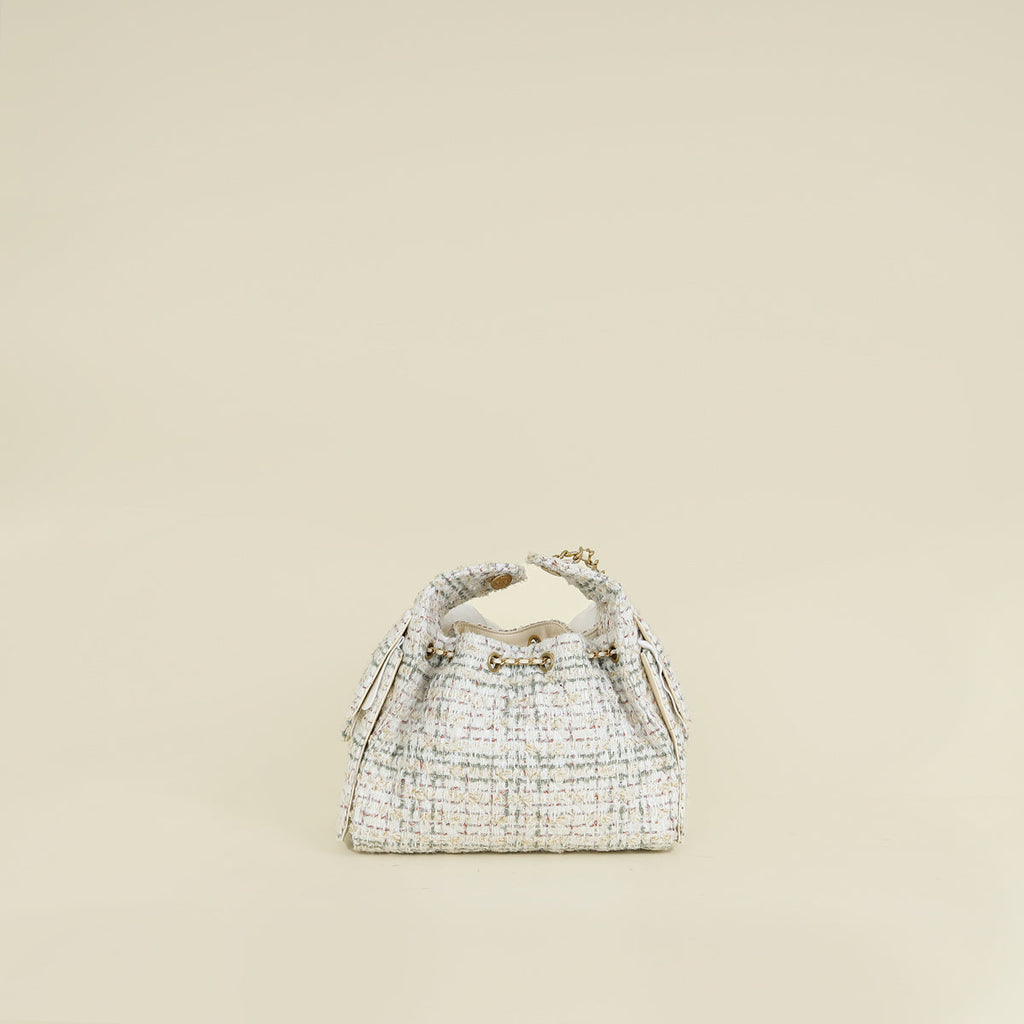Chanel Tricolor 25 Wool Tweed Small Bag