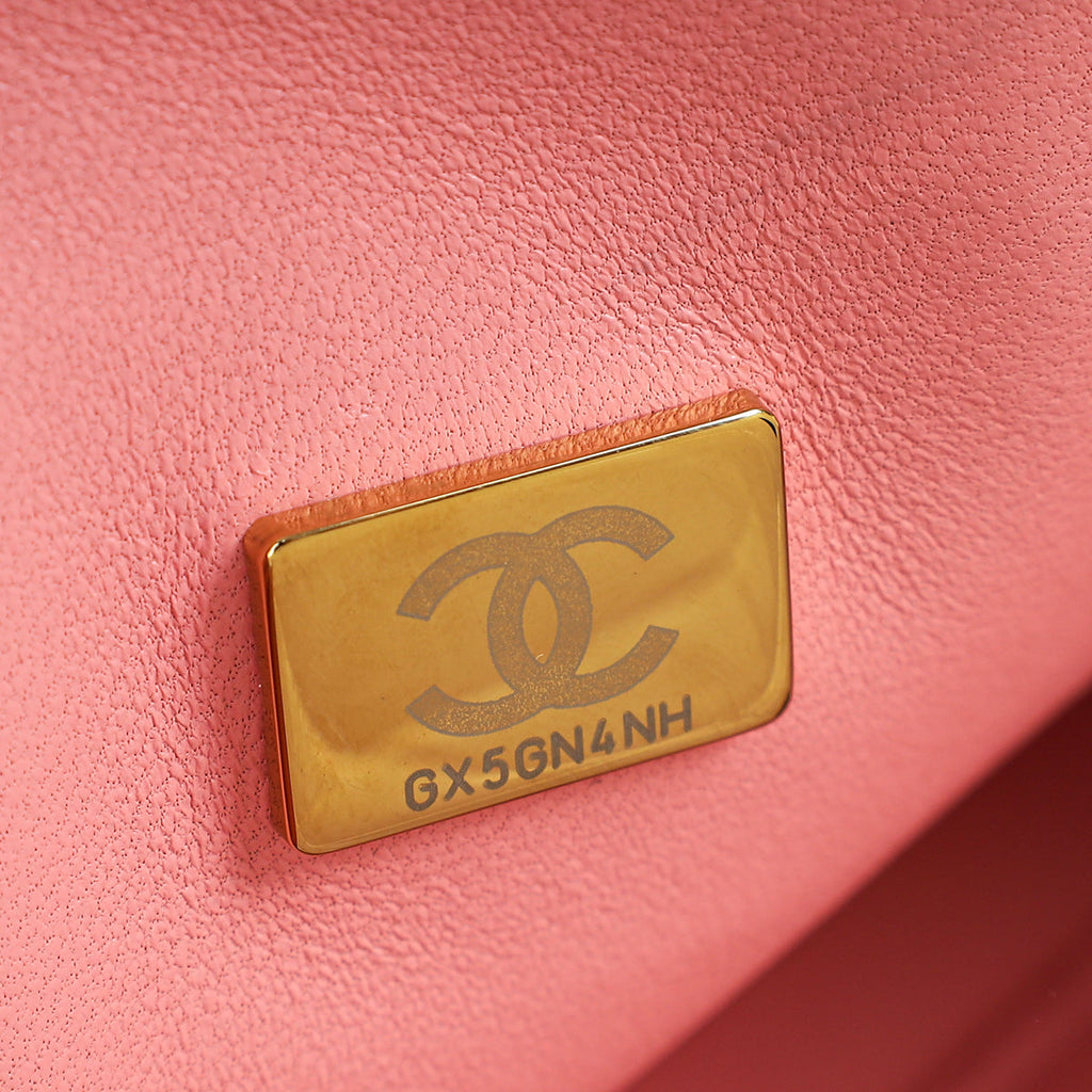 Chanel Pink Classic Double Flap Medium Bag