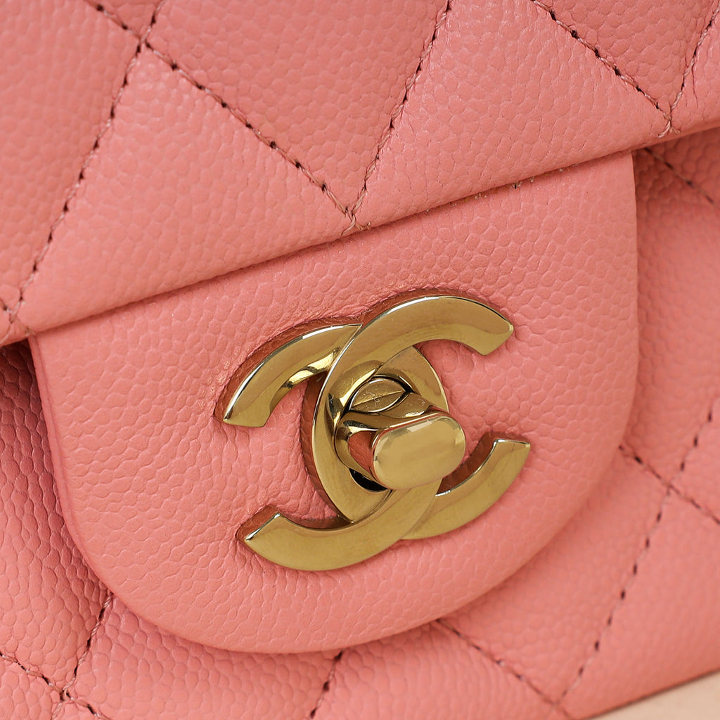 Chanel Pink Classic Double Flap Medium Bag