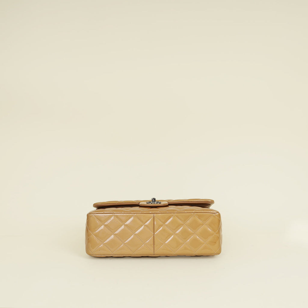 Chanel Camel Classic Double Flap Jumbo Bag