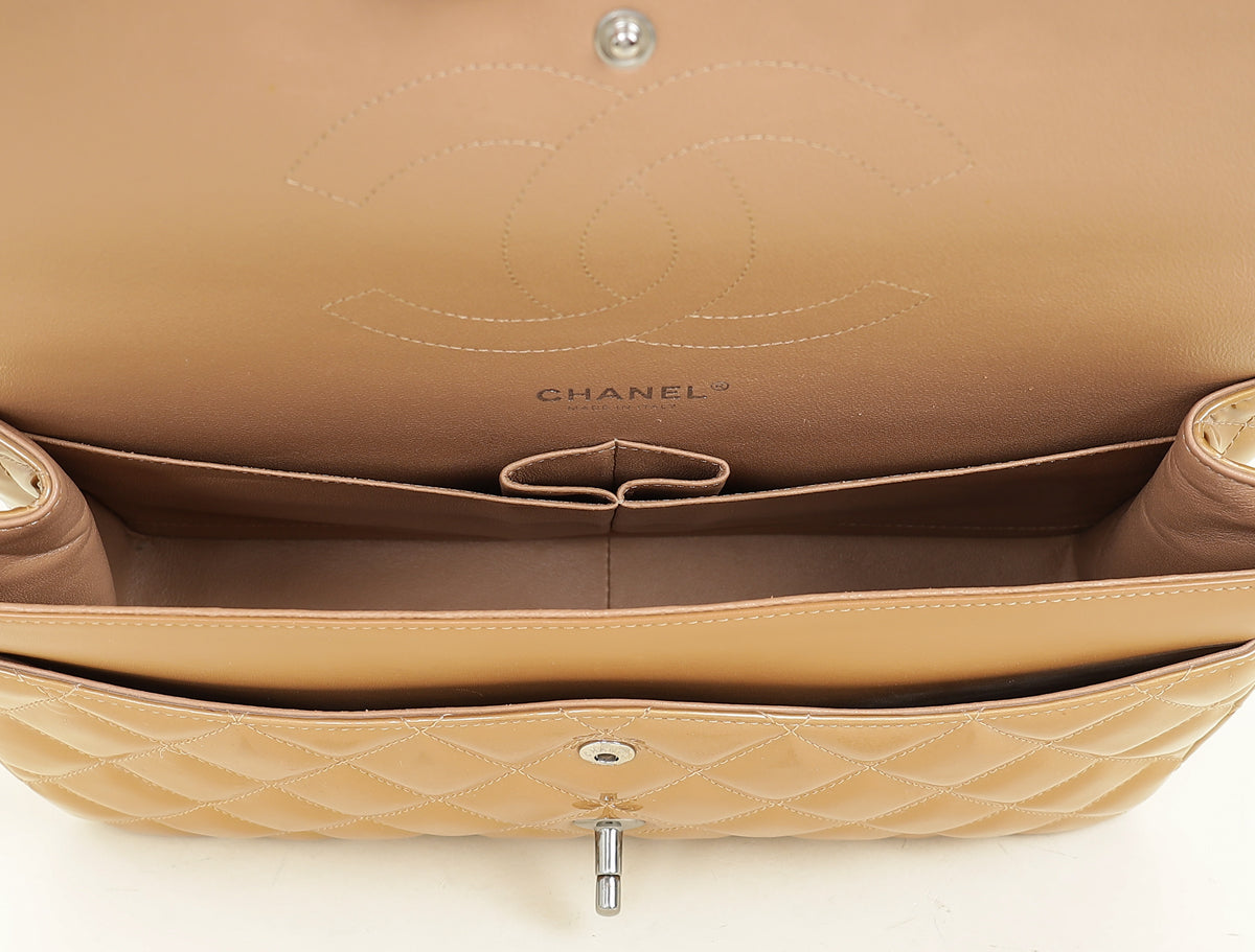 Chanel Camel Classic Double Flap Jumbo Bag