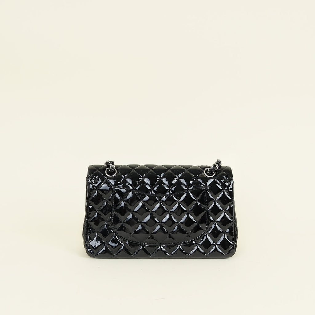 Chanel Black Classic Double Flap Medium Bag