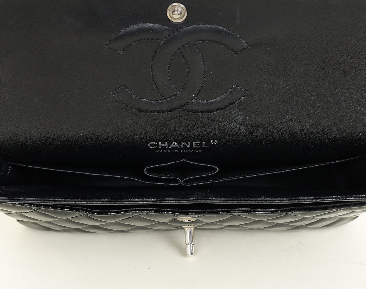 Chanel Black Classic Double Flap Medium Bag