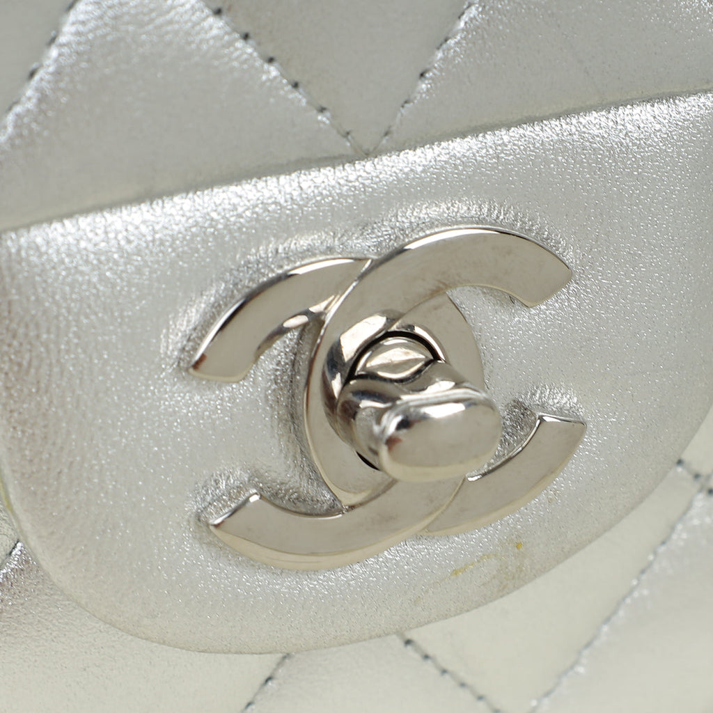 Chanel Metallic Classic Double Flap Medium Bag