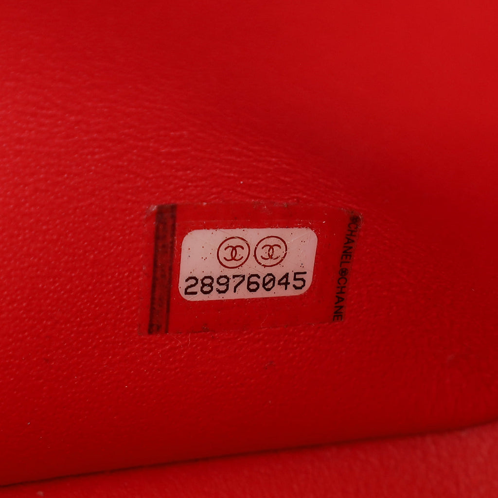 Chanel Red Classic Double Flap Jumbo Bag