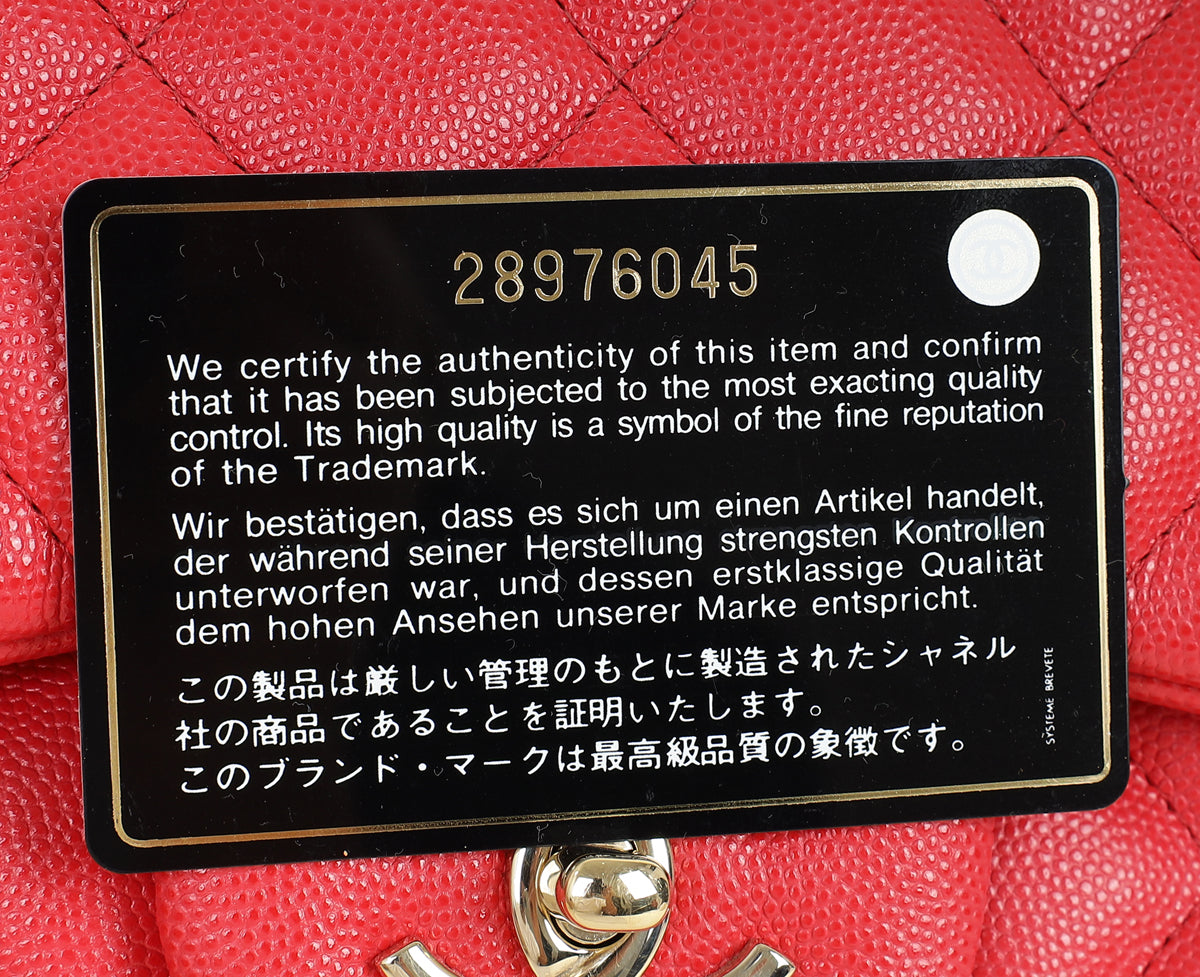 Chanel Red Classic Double Flap Jumbo Bag