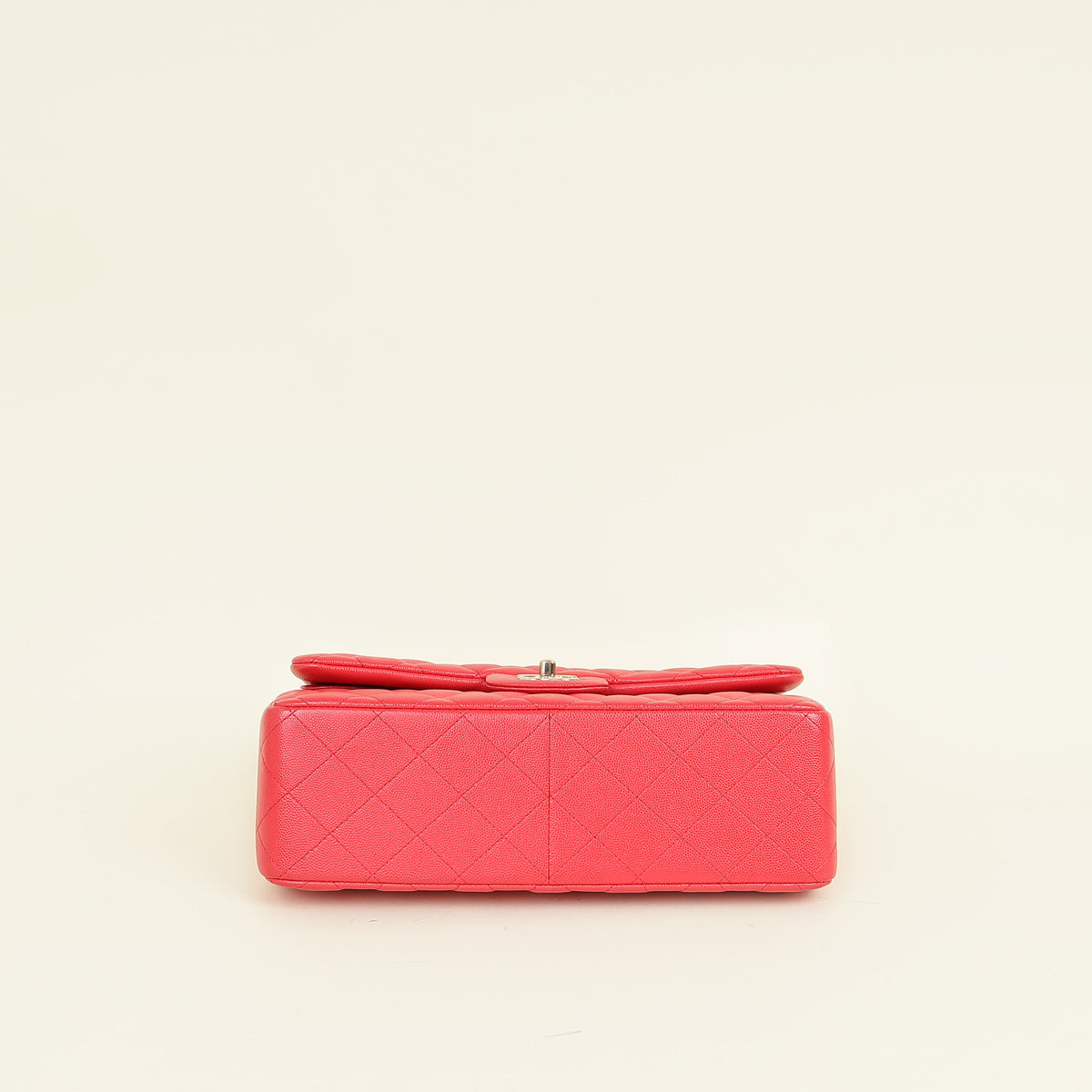 Chanel Red Classic Double Flap Jumbo Bag