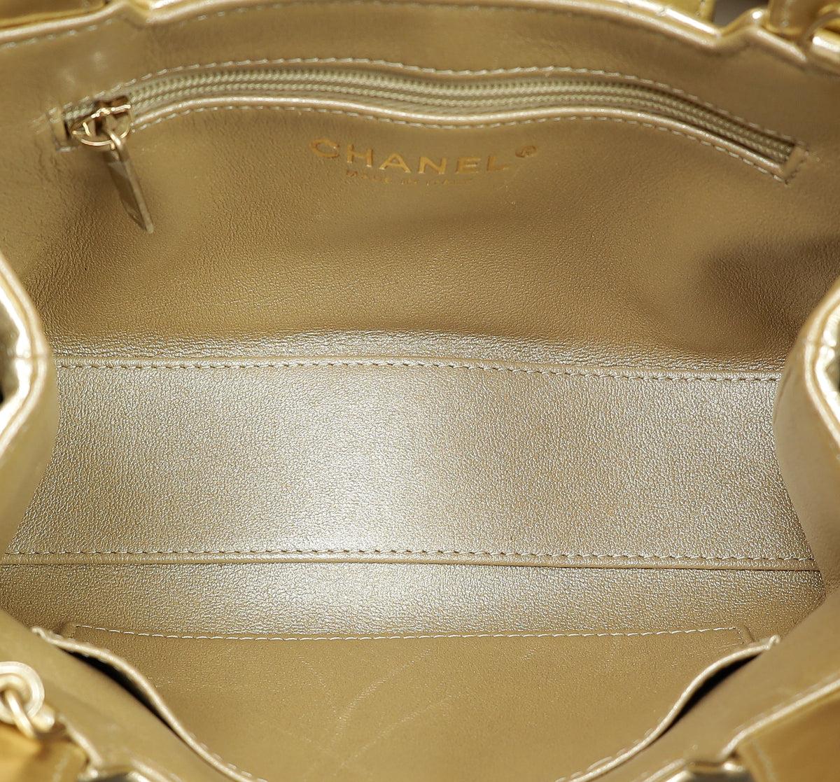 Chanel Metallic Gold Mini Kelly Bag