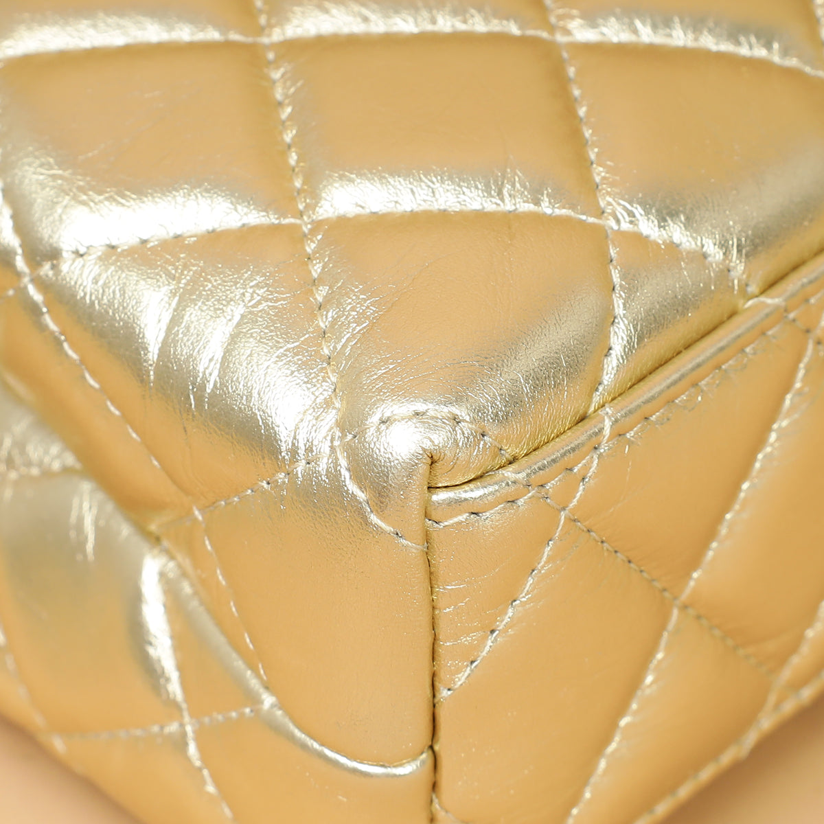 Chanel Metallic Gold Mini Kelly Bag