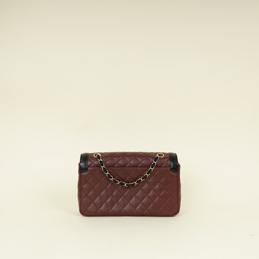 Chanel Bicolor CC Quilted Two Tone Day Flap Bag