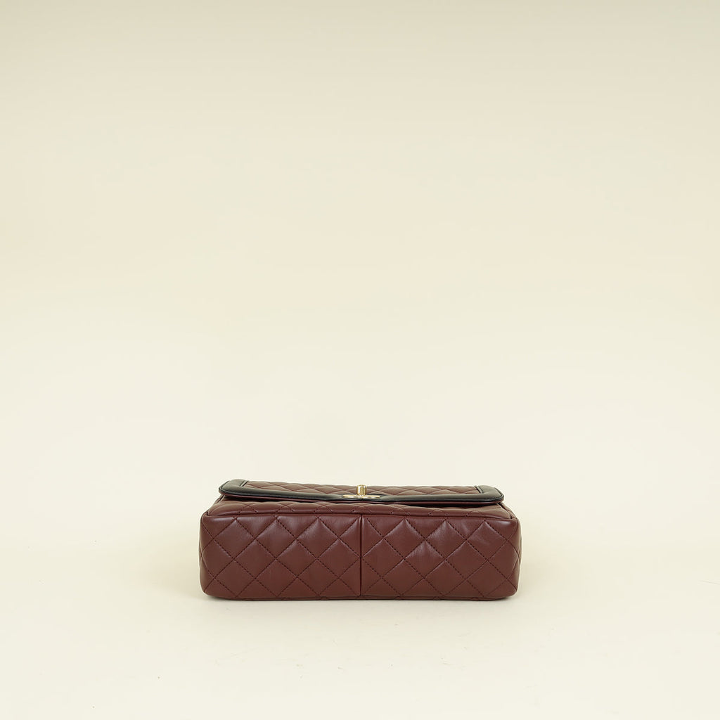 Chanel Bicolor CC Quilted Two Tone Day Flap Bag