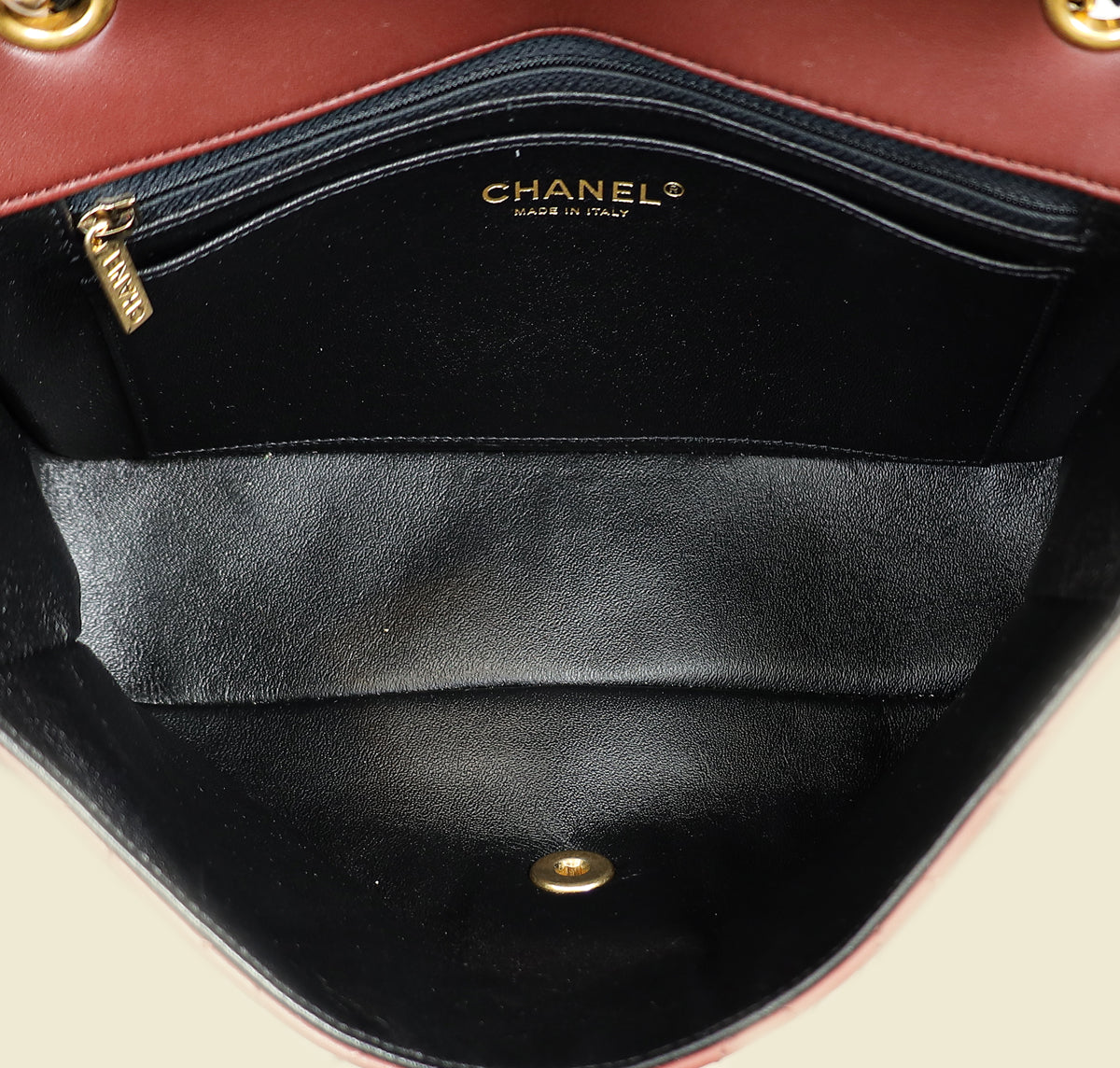 Chanel Bicolor CC Quilted Two Tone Day Flap Bag