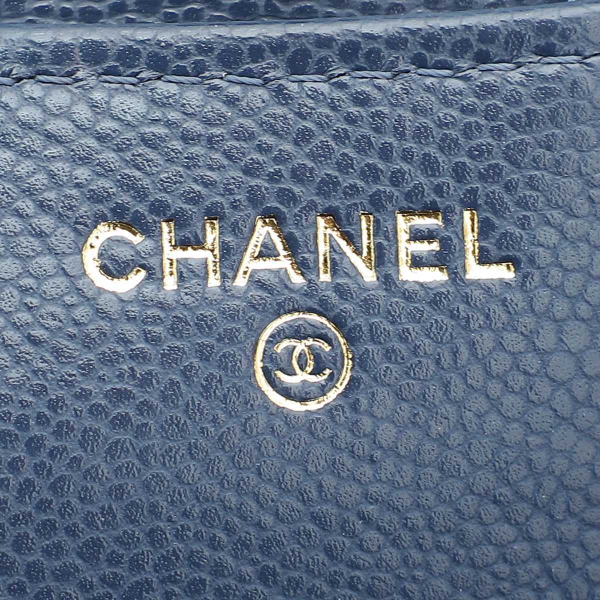Chanel Navy Blue CC Flap Phone Holder With Chain