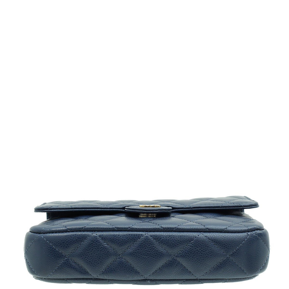 Chanel Navy Blue CC Flap Phone Holder With Chain