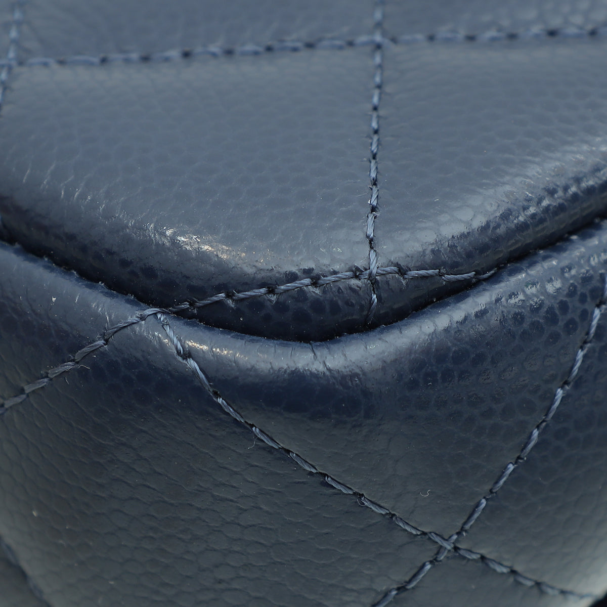 Chanel Navy Blue CC Flap Phone Holder With Chain