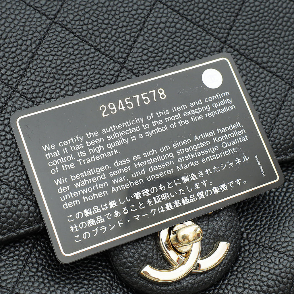 Chanel Black CC Chain Handle Small Flap Bag