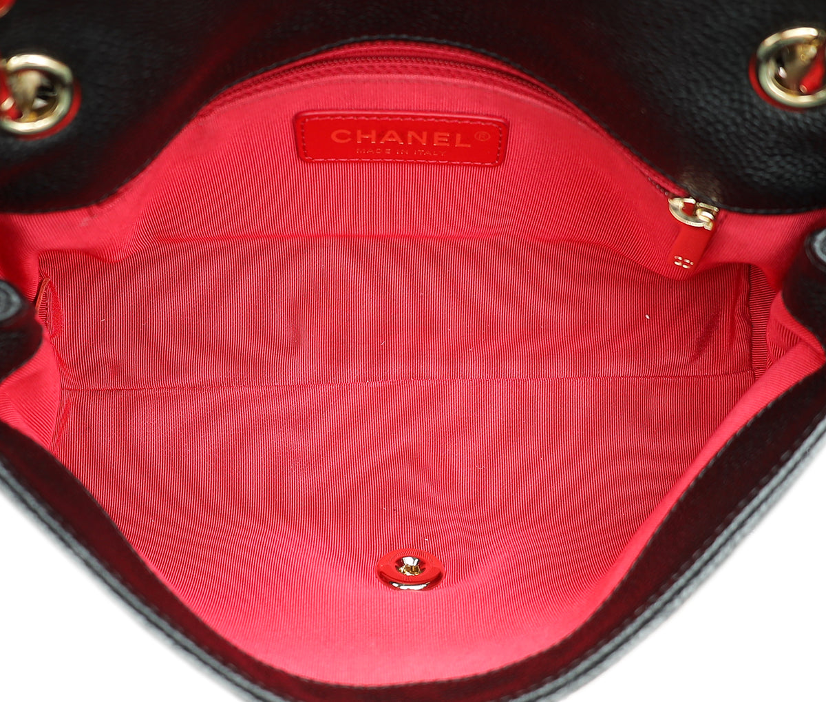 Chanel Black CC Chain Handle Small Flap Bag
