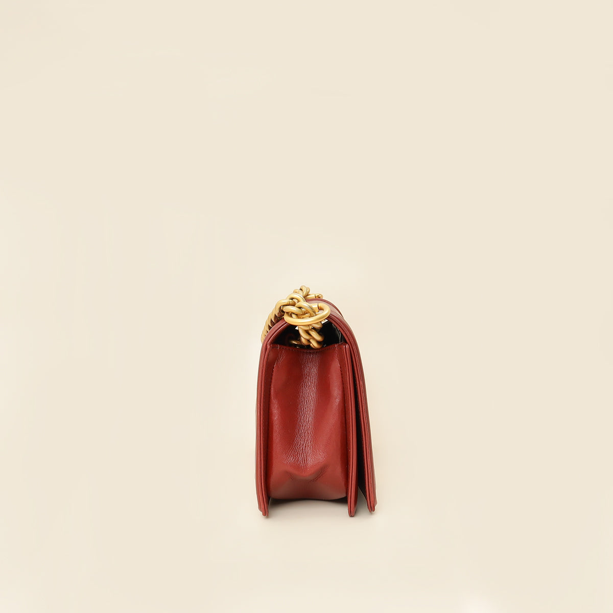 Chanel Burgundy Le Boy Medium Flap Bag