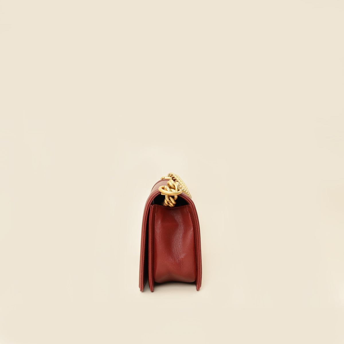 Chanel Burgundy Le Boy Medium Flap Bag