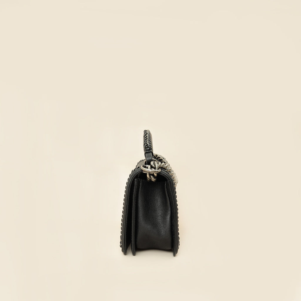 Chanel Black Le Boy Paris-Salzburg Top Handle Medium Bag