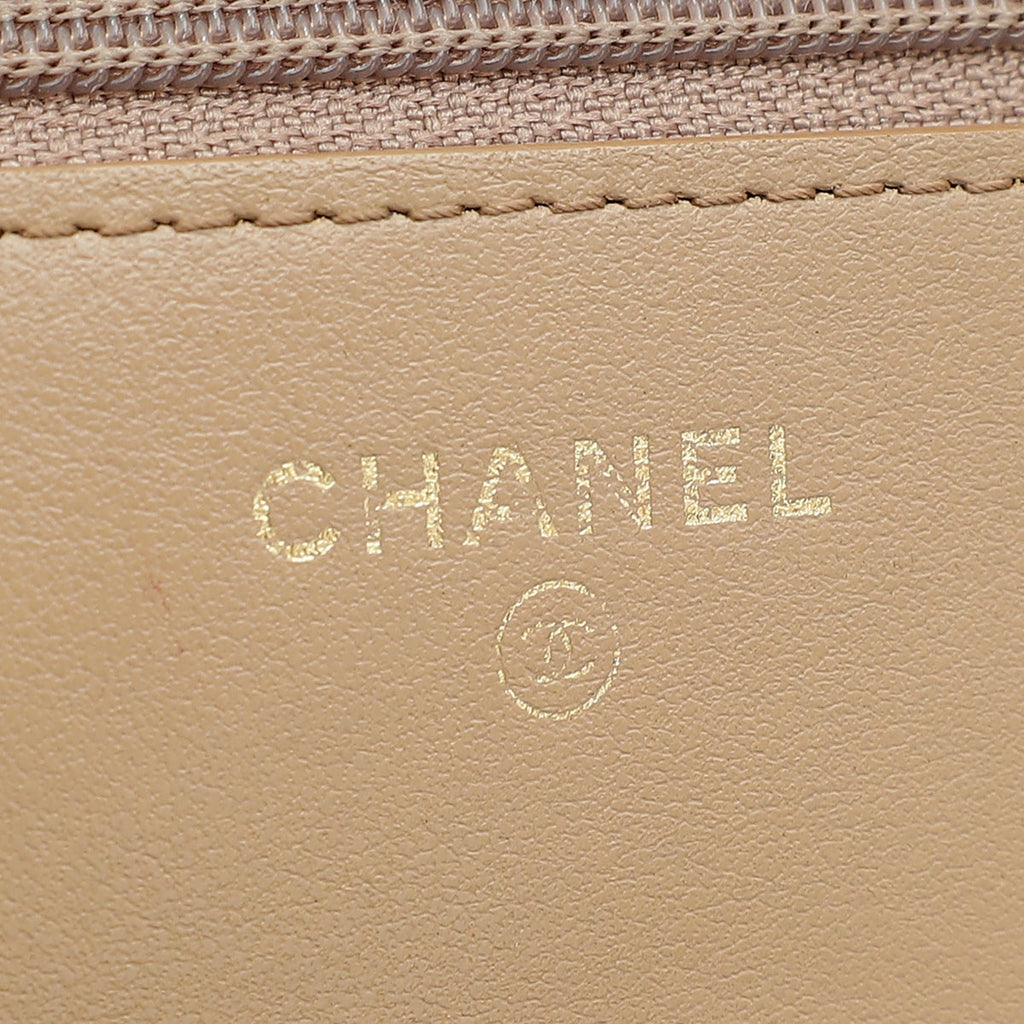 Chanel Beige Clair Boy Wallet on Chain