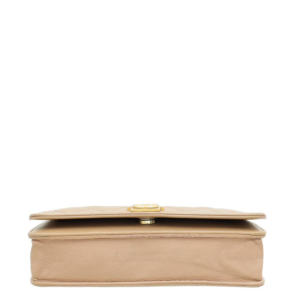 Chanel Beige Clair Boy Wallet on Chain