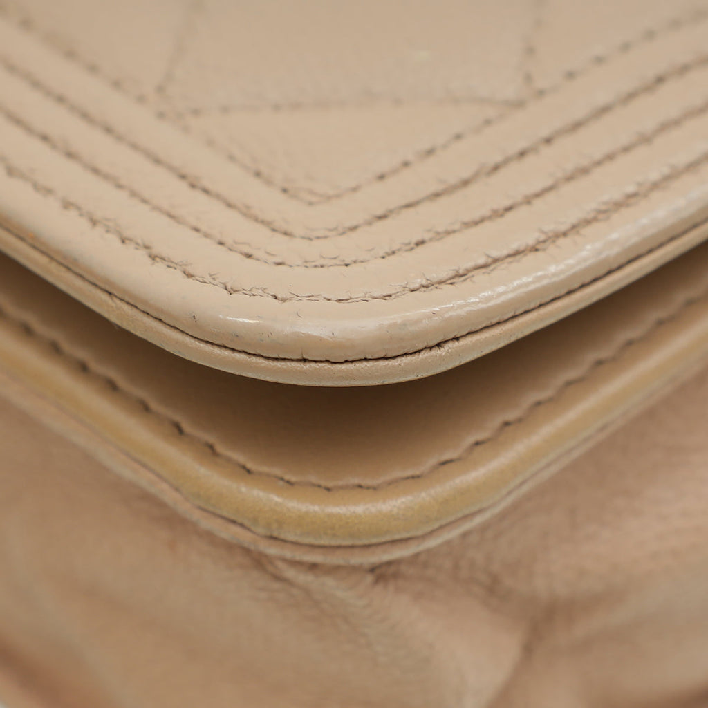 Chanel Beige Clair Boy Wallet on Chain