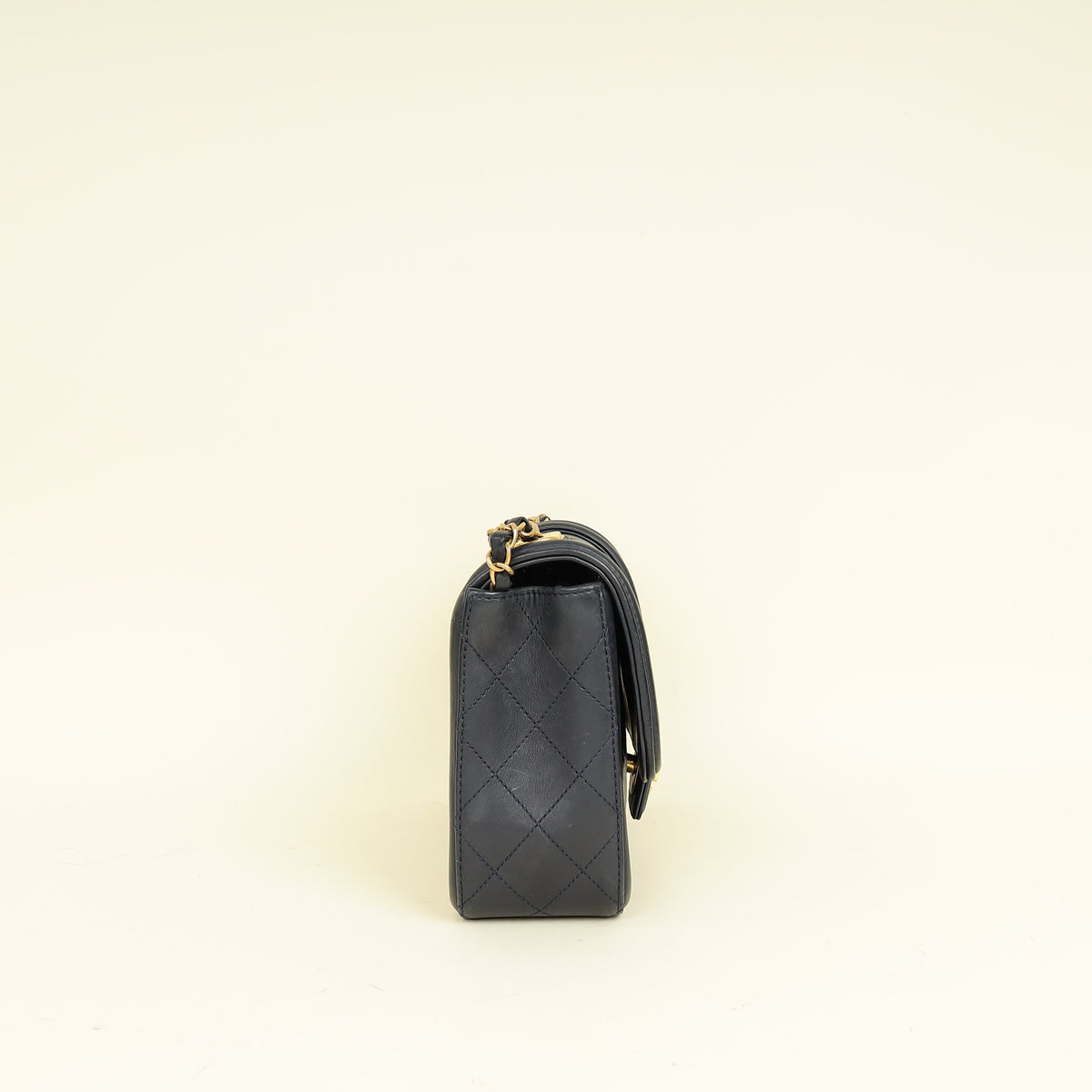 Chanel Indigo Blue Elegant CC Quilted Flap Medium Bag