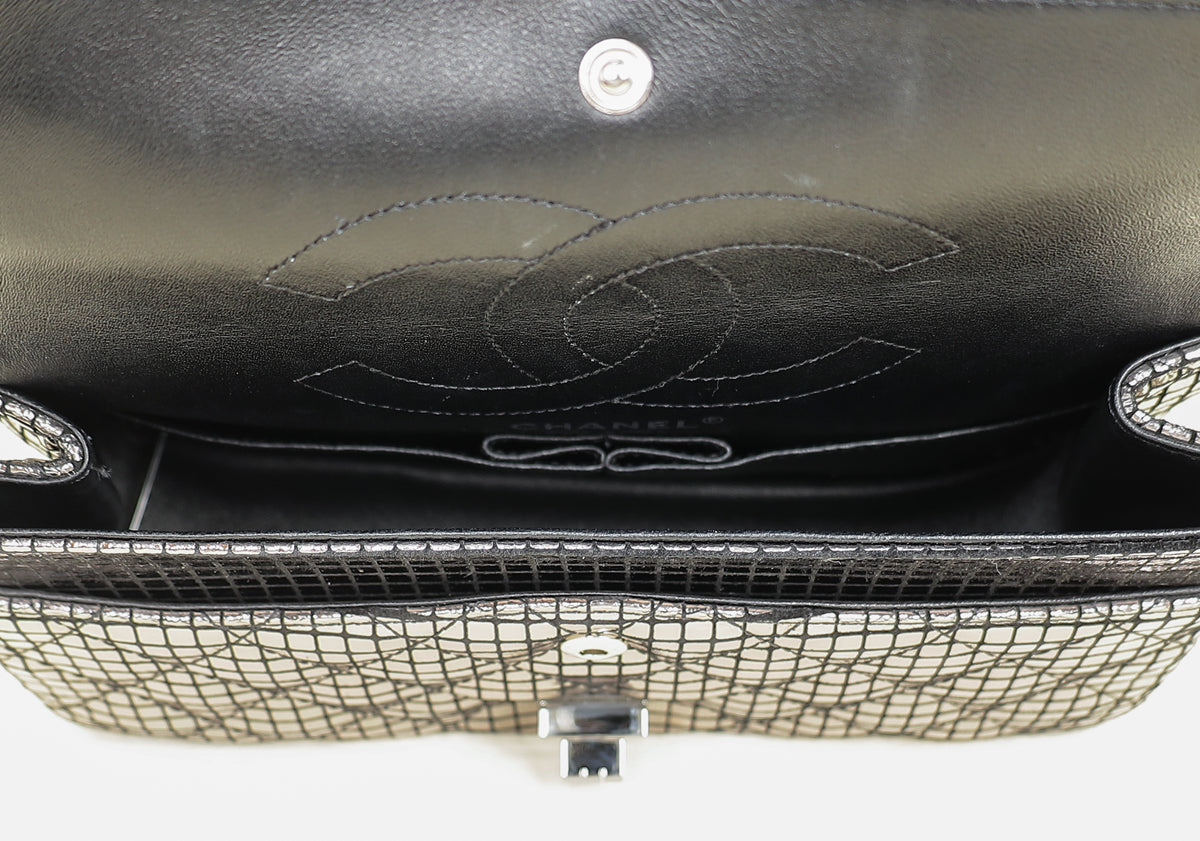 Chanel Metallic Black Mirror 2.55 Reissue Double Flap 225 Bag