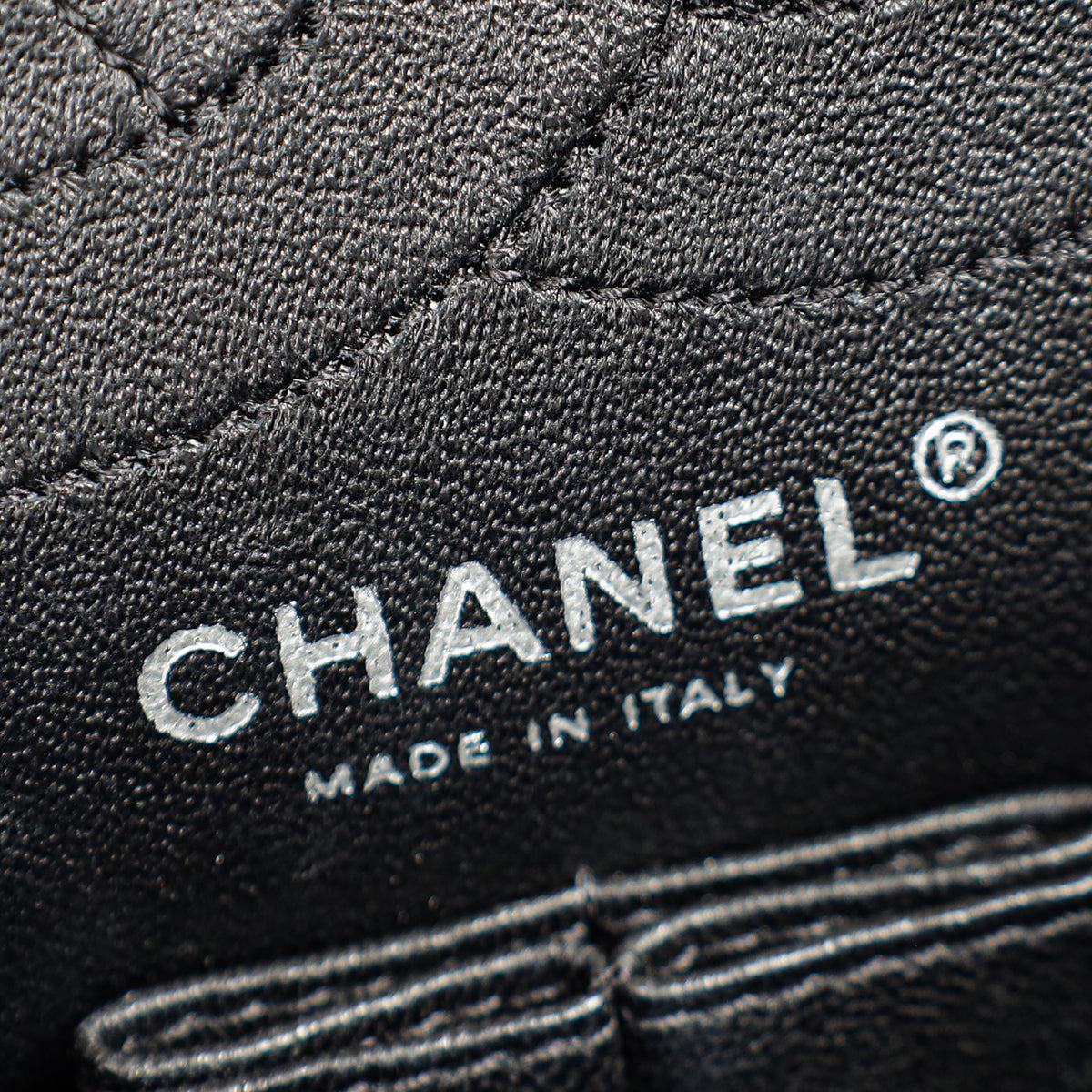 Chanel Metallic Black Mirror 2.55 Reissue Double Flap 225 Bag