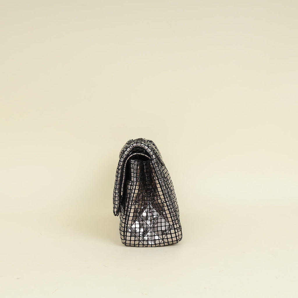 Chanel Metallic Black Mirror 2.55 Reissue Double Flap 225 Bag