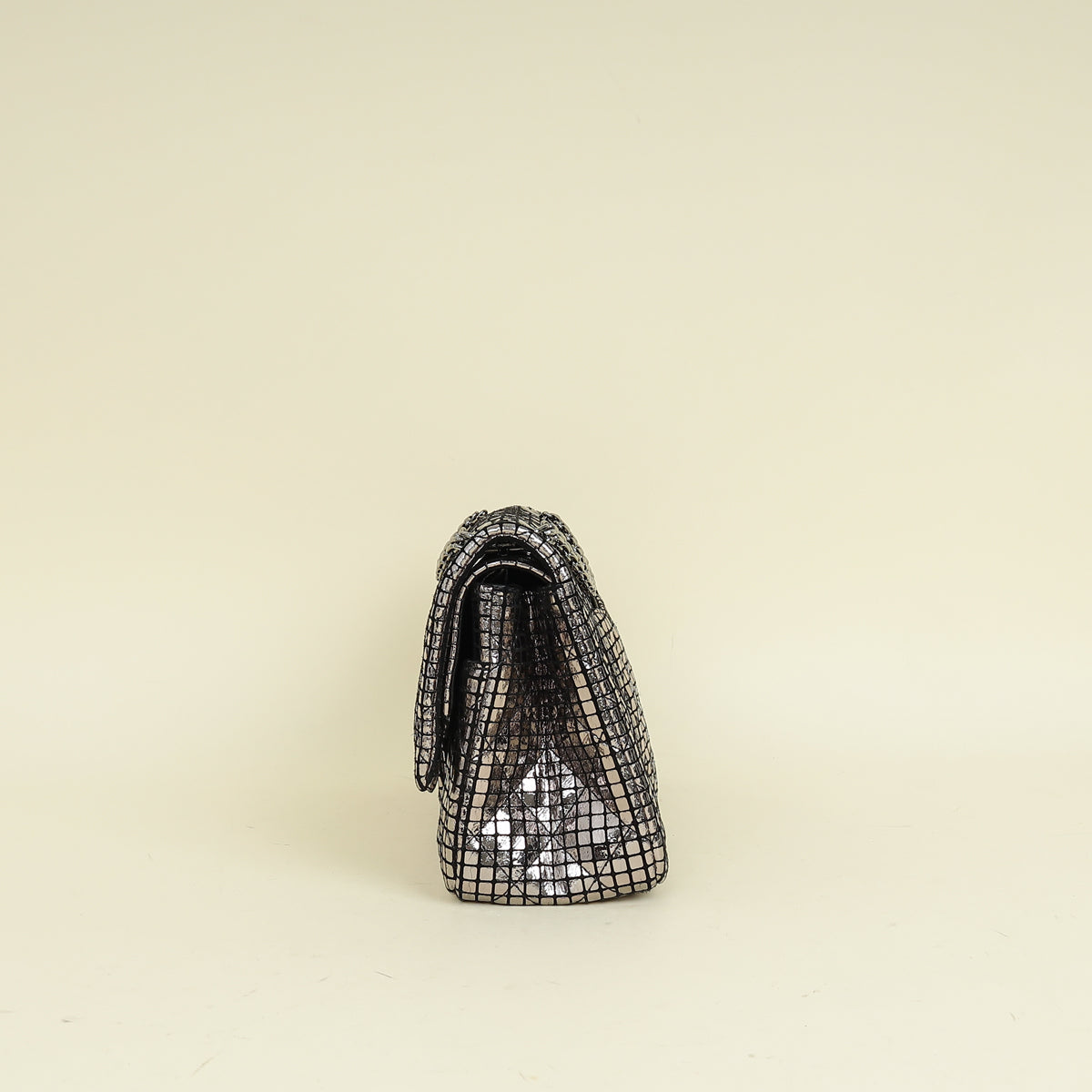 Chanel Metallic Black Mirror 2.55 Reissue Double Flap 225 Bag
