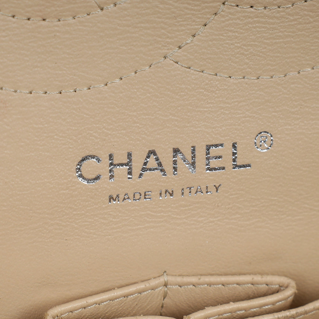 Chanel Beige CC Classic Double Flap Jumbo Bag