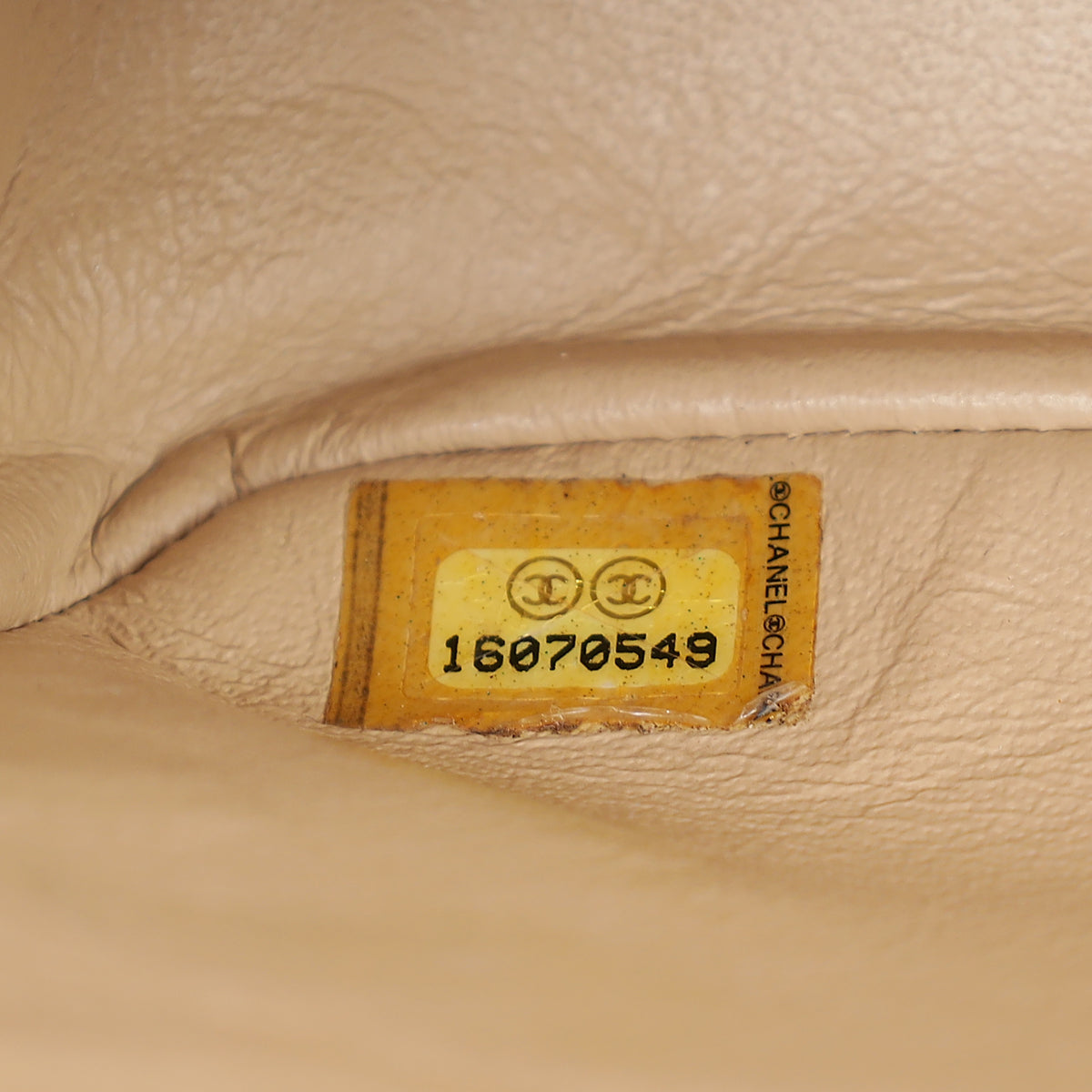 Chanel Beige CC Classic Double Flap Jumbo Bag