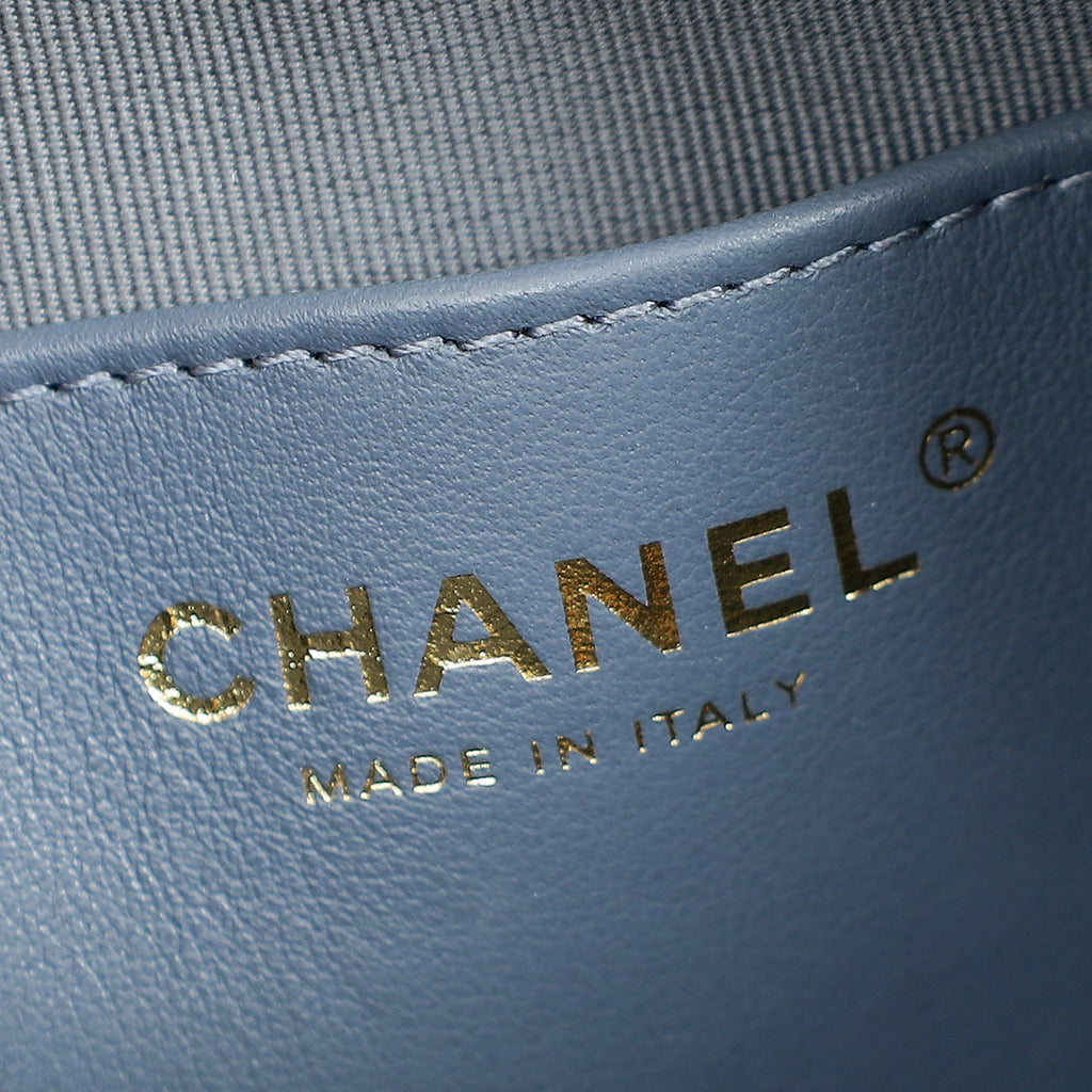 Chanel Stone Blue 19 Hobo Bag