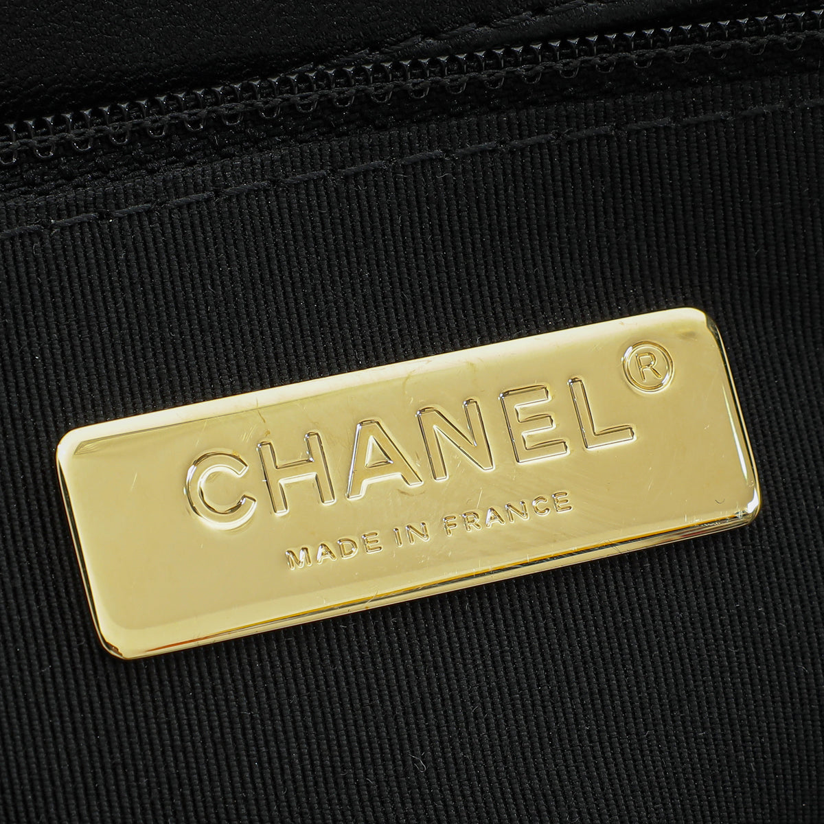Chanel Black CC 19 Chain Quilted Small Flap Bag
