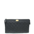 Chanel Black Le Boy Medium Pouch