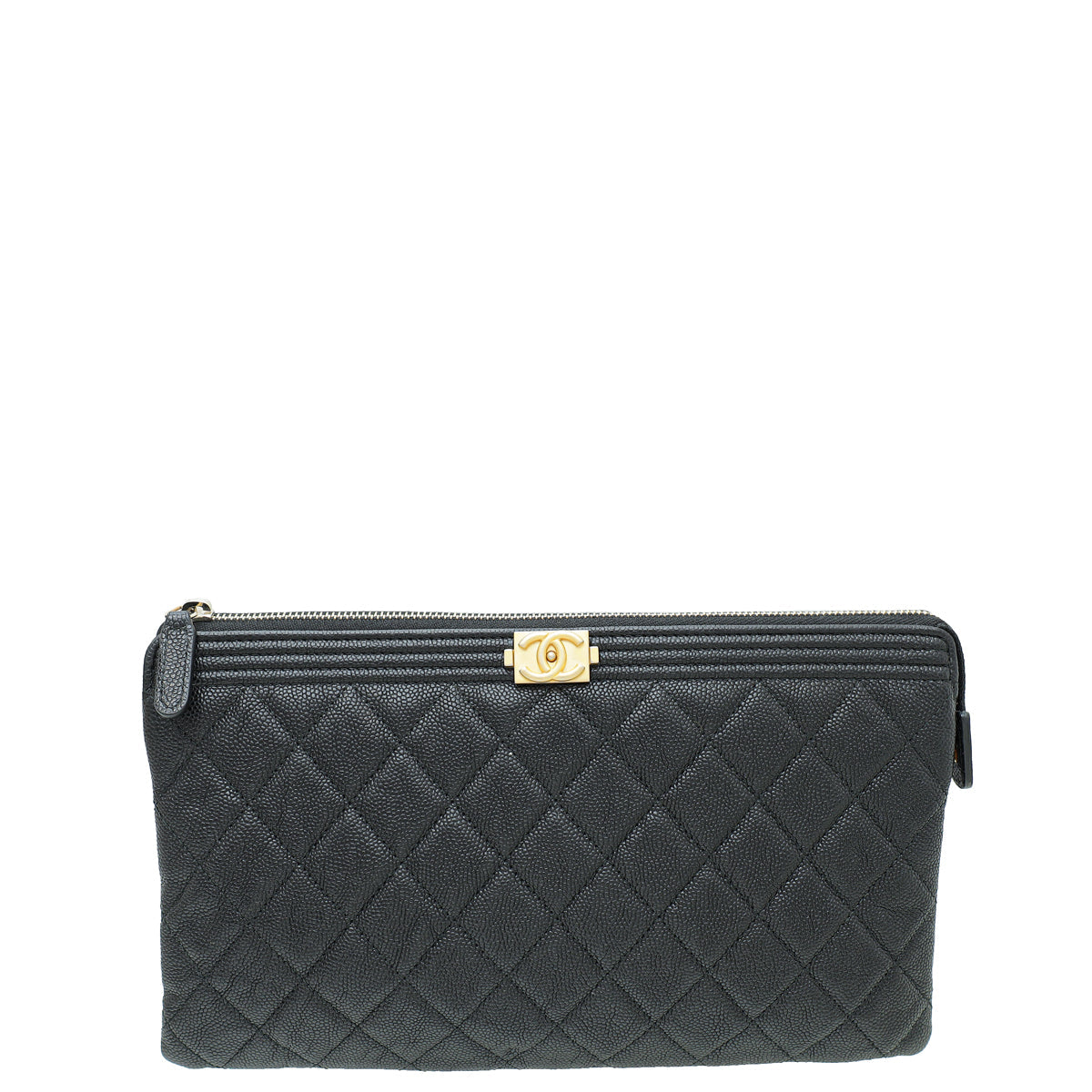 Chanel Black Le Boy Medium Pouch