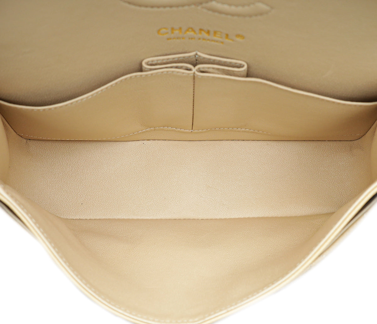 Chanel Beige Classic Double Flap Small Bag